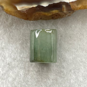 Natural Type A Brownish Green & Green Jadeite Lu Lu Tong Charm Pendant |  Cylinder Smooth Fortune & Career Breakthrough (2.45g | 12.0 x 9.3mm) - Huangs Jadeite and Jewelry Pte Ltd
