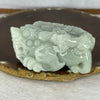 Type A Sky Blue Jadeite Pixiu with Baby Pixiu on Prosperity Coin 182.77g 70.0 by 45.7 by 31.4mm - Huangs Jadeite and Jewelry Pte Ltd
