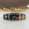 Natural Powerful Tibetan Old Oily Agate 3 Eyes Dzi Bead Heavenly Master (Tian Zhu) 三眼天诛 9.45g 37.5 by 13.0 mm - Huangs Jadeite and Jewelry Pte Ltd