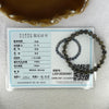 Natural Black Auralite Crystal Bracelet 黑极光手链 13.19g 7.4 mm 26 Beads - Huangs Jadeite and Jewelry Pte Ltd