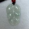 Type A Faint Green Lavender Jadeite Leaf Pendent 6.90g 31.7 by 21.4 by 4.0mm - Huangs Jadeite and Jewelry Pte Ltd