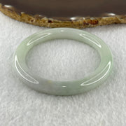 Natural Type A Faint Green Faint Lavender Jadeite Bangle 36.23g Inner Diameter 51.6mm 8.6 by 8.9mm (Very Very Slight Internal Lines) - Huangs Jadeite and Jewelry Pte Ltd