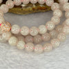 Type A Semi Icy Pink Jadeite Beads Necklace 98 Beads 7.2mm 58.28g - Huangs Jadeite and Jewelry Pte Ltd