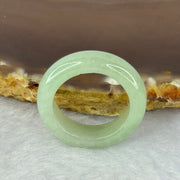 Type A Green Jadeite Ring 4.59g 6.4 by 4.4mm US7.25 HK16 (Internal Line) - Huangs Jadeite and Jewelry Pte Ltd