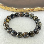 Good Grade Natural Petersite Beads Bracelet 31.34g 17cm 10.8mm 19 Beads - Huangs Jadeite and Jewelry Pte Ltd