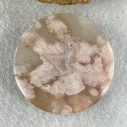 Natural Pink Flower Agate Oval Bangle Set | (63.99g | 54.6mm ID| 8.2 x 7.1mm | Blooming Self-Love & Emotional Renewal Anchor, Feng Shui Harmony & Petite Guifei Stacking Bangle Set) - Huangs Jadeite and Jewelry Pte Ltd