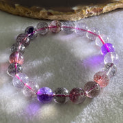 Natural Super 7 超级七 Bracelet 22.33g 9.5mm/bead 21 beads 15.5cm - Huangs Jadeite and Jewelry Pte Ltd