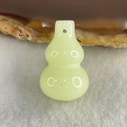 Natural Light Green Chalcedony Mini Hulu Display 4.69g 22.7 by 14.2mm - Huangs Jadeite and Jewelry Pte Ltd