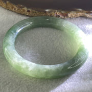 Type A Green Jadeite Bangle 55.99g Internal Diameter 55.2mm 10.2 by 10.3mm (Close to Perfect) - Huangs Jadeite and Jewelry Pte Ltd