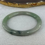 Type A Green Lavender Jadeite Bangle 36.73g Internal Diameter 56.2mm 7.6 by 9.0mm (Very Slight Internal Line) - Huangs Jadeite and Jewelry Pte Ltd