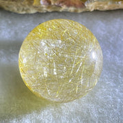 Good Grade Natural Golden Rutilated Quartz Bead in S925 Silver with Cubic Zirconia Pendant 16.50g 22.4mm - Huangs Jadeite and Jewelry Pte Ltd