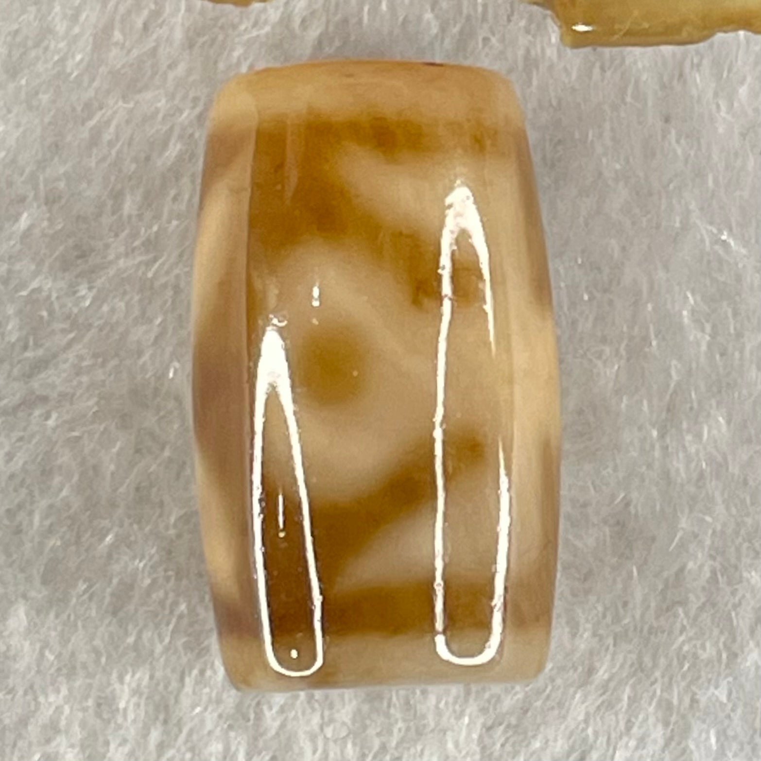 Natural Powerful Tibetan Old Oily Agate Patina Guiren Tairen Human Dzi Bead Totem Amulet Heavenly Master (Tian Zhu) 贵人天诛 4.92g 20.0 by 11.9mm - Huangs Jadeite and Jewelry Pte Ltd