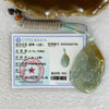 Type A Blueish Green with Brown Jadeite Flower and Fish 16.77g 52.0 by 32.6 by 5.0mm - Huangs Jadeite and Jewelry Pte Ltd