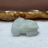 Type A Lavender Jadeite Rabbit Charm 16.50g 27.5 by 13.8 by 25.9mm - Huangs Jadeite and Jewelry Pte Ltd