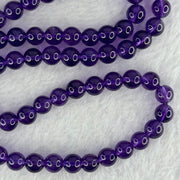 Good Grade Natural Amethyst Necklace 40.44g 52cm 7.3mm 79 Beads - Huangs Jadeite and Jewelry Pte Ltd