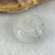Type A Semi Icy Light Lavender With Wuji Grey Spots Jadeite Ping An Kou Charm/Pendant 2.77g 14.2 by 6.8mm - Huangs Jadeite and Jewelry Pte Ltd