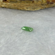 Type A ICY Apple Green Jadeite Jade Stone For Setting 0.45ct 7.2 by 3.5 by 2.1mm - Huangs Jadeite and Jewelry Pte Ltd