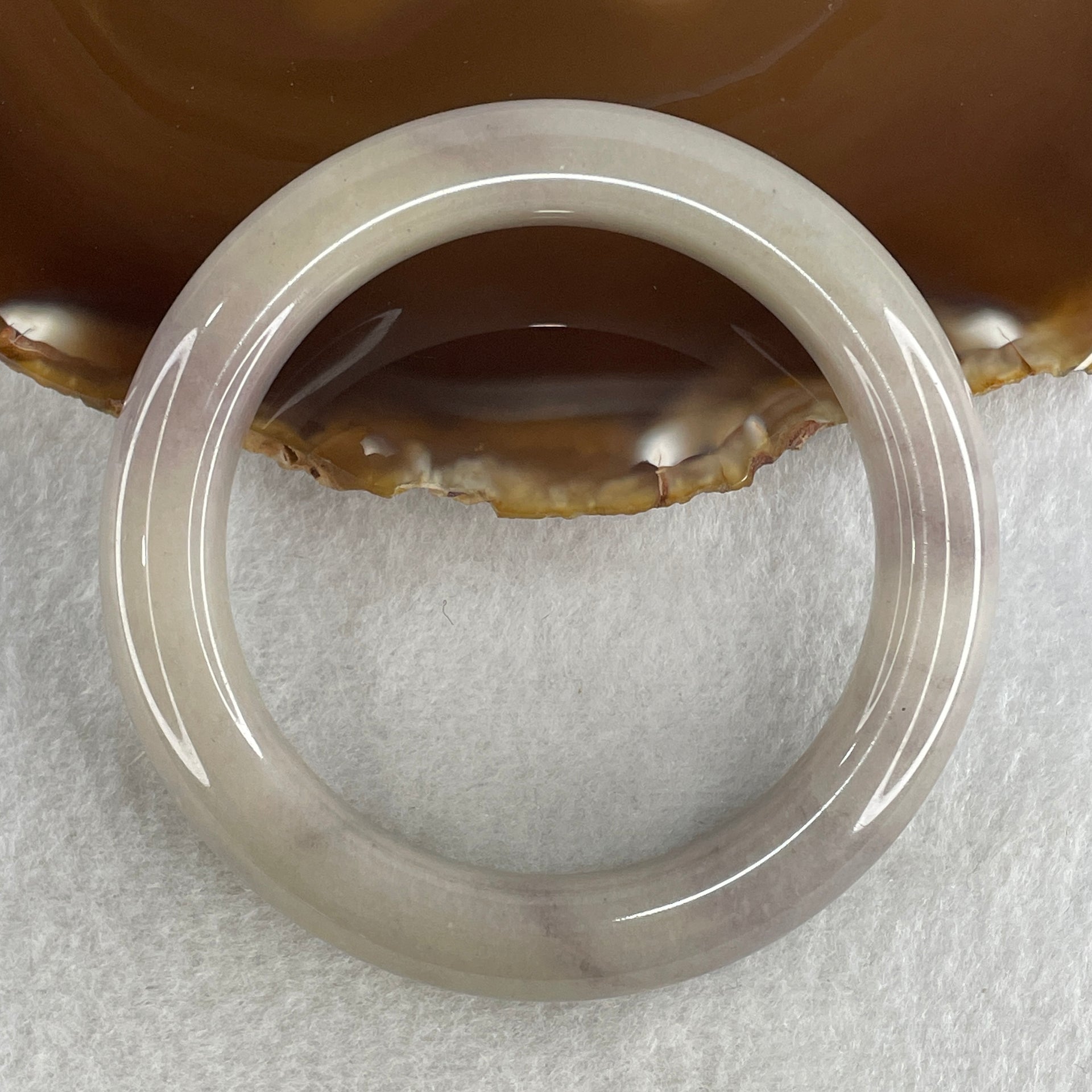 Natural Purple Aventurine Bangle 62.87g Inner Diameter 58.2mm 12.8 by 10.9mm (Very Very Slight Internal Line) - Huangs Jadeite and Jewelry Pte Ltd