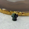 Natural Mini Fluorite Mushroom Pendant Charm 4.26g 15.3 by 13.4mm - Huangs Jadeite and Jewelry Pte Ltd
