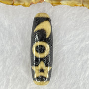Natural Powerful Tibetan Old Oily Agate Cai Shen with Moon Sun Star Dzi Bead Heavenly Master (Tian Zhu) 财神天珠 8.63g 38.2 by 12.2mm - Huangs Jadeite and Jewelry Pte Ltd