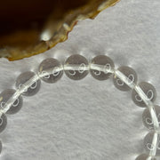 Natural Clear Quartz Bracelet 天然白水晶手链 30.71g 17cm 10.6mm 19 Beads - Huangs Jadeite and Jewelry Pte Ltd