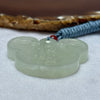 Type A Semi Icy Light Green Jadeite Ruyi Fu Pendent 32.98g 36.8 by 52.1 by 9.5mm - Huangs Jadeite and Jewelry Pte Ltd