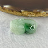 Type A Light Green with Blueish Green Flora Piao Hua Jadeite Pixiu Pendent A货浅绿漂蓝花色翡翠貔貅牌 8.87g 27.4 by 15.3 by 9.7 mm - Huangs Jadeite and Jewelry Pte Ltd