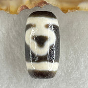 Natural Powerful Tibetan Old Oily Agate Double Bodhi Tree Bead Heavenly Master (Tian Zhu) 3.09g 1.92 by 10.0mm - Huangs Jadeite and Jewelry Pte Ltd
