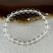 Natural Clear Quartz Bracelet 天然白水晶手链 18.64g 16.5cm 8.4mm 24 Beads - Huangs Jadeite and Jewelry Pte Ltd