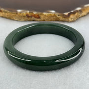 Type A Dark Green Jadeite Bangle Internal Diameter 50.9mm 39.18g 9.8 by 7.7mm (Very Slight Internal Line) - Huangs Jadeite and Jewelry Pte Ltd