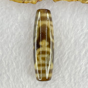 Natural Powerful Tibetan Old Oily Agate 4 Nectar Vessel Dzi Bead Heavenly Master (Tian Zhu) 花蜜容器眼天珠 16.35g 48.9 by 14.6mm - Huangs Jadeite and Jewelry Pte Ltd