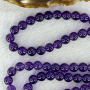 Good Grade Natural Amethyst Necklace 39.39g 52cm 7.2mm 79 Beads - Huangs Jadeite and Jewelry Pte Ltd