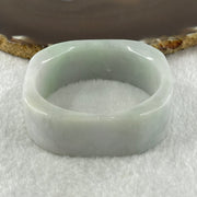 Type A Natural Green with Lavender Jadeite Squarish Rounded Bangle 69.02g Inner Diameter 49.9mm 19.6 by 8.0mm (Very Very Slight Internal Lines) - Huangs Jadeite and Jewelry Pte Ltd
