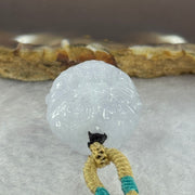 Type A Faint Lavender Jadeite Dragon Ball Pendant 13.34g 19.2 by 18.9mm - Huangs Jadeite and Jewelry Pte Ltd