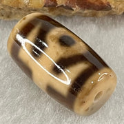 Natural Powerful Tibetan Old Oily Agate Patina Guiren Tairen Human Dzi Bead Totem Amulet Heavenly Master (Tian Zhu) 贵人天诛 4.85g 20.1 by 11.8mm - Huangs Jadeite and Jewelry Pte Ltd