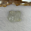 Type A Lavender Jadeite Rabbit Charm 3.29g 17.1 by 7.6 by 13.6mm - Huangs Jadeite and Jewelry Pte Ltd