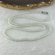 Type A ICY Light Green Jadeite Beads Necklace 13.59g 55cm 3.8mm 156 Beads - Huangs Jadeite and Jewelry Pte Ltd