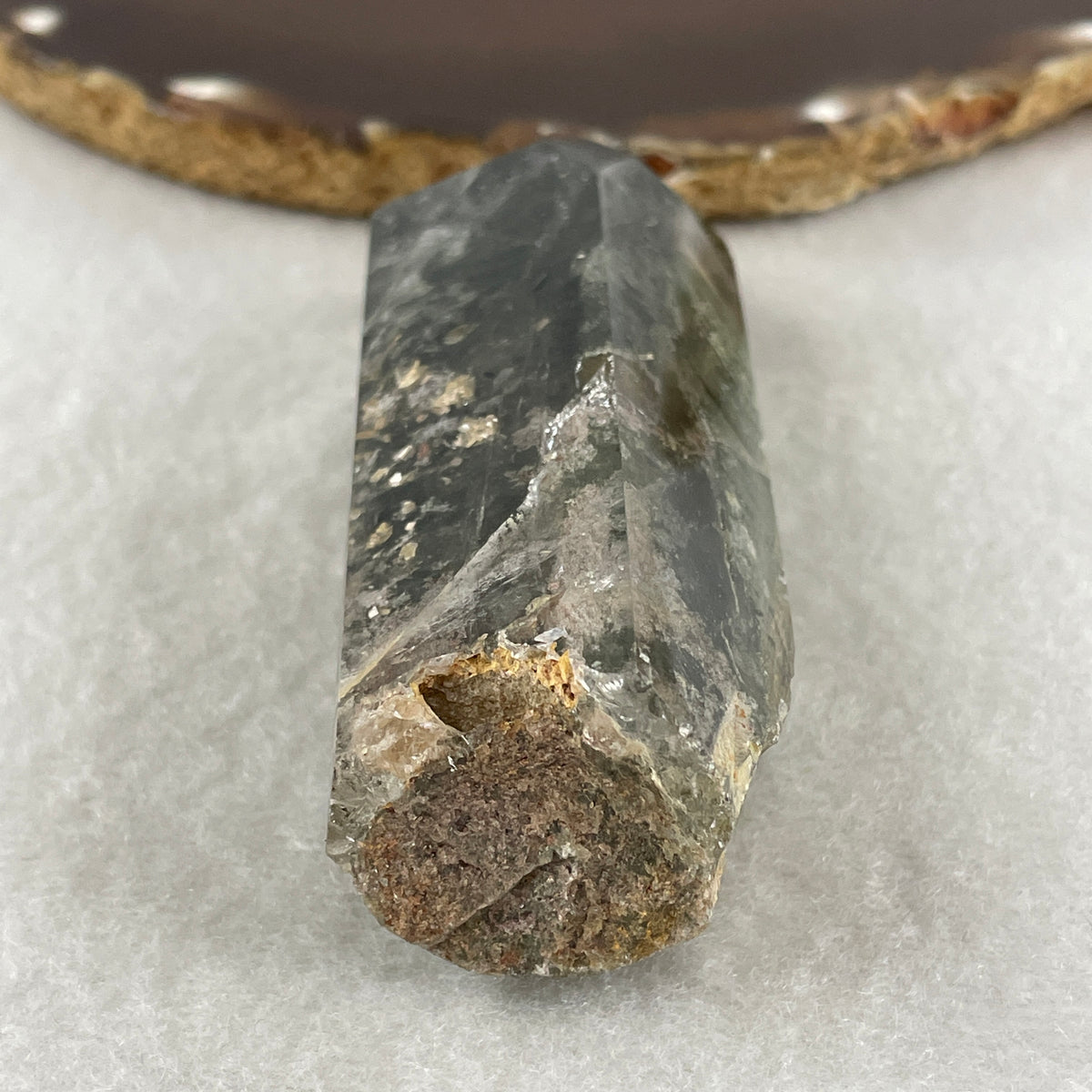 Special Natural Green Phantom Quartz Tower Display | (109.00g | 89.5 x 32.0 x 27.2mm | Wealth & Vision Catalyst, "Stone of Abundance & Career Breakthroughs" Power Generator, Feng Shui Prosperity Anchor)