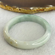 Type A Sky Blue and Faint Lavender with Blueish Green Piao Hua Jadeite Bangle Internal Diameter 53.6mm 39.94g 11.2 by 7.0mm (Internal Line) - Huangs Jadeite and Jewelry Pte Ltd