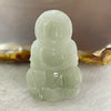 Type A Green Jadeite Guan Yin Pendant 8.43g  40.4 by 25.2 by 5.6mm - Huangs Jadeite and Jewelry Pte Ltd