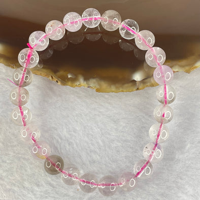 Natural super 7 Crystal Bracelet 15.33g 8.0mm 25beads - Huangs Jadeite and Jewelry Pte Ltd