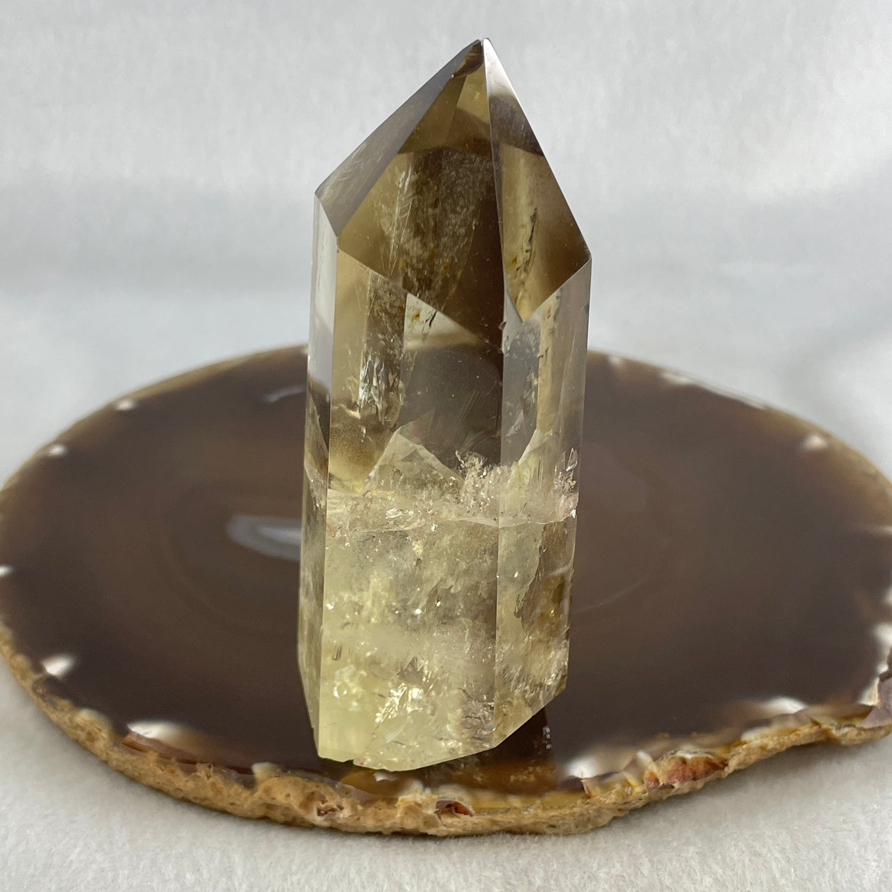 Natural Smoky Quartz Tower Display 194.23g 91.5 by 36.3 by 41.5mm - Huangs Jadeite and Jewelry Pte Ltd