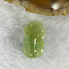 Type A Bright Yellowish Green Jadeite Pixiu Pendent A货黄绿翡翠貔貅吊坠 7.65g by 12.5 by 12.2 mm - Huangs Jadeite and Jewelry Pte Ltd