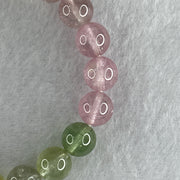 Very Good Natural Tourmaline Crystal Beads Bracelet 19.02g 14cm 8.6mm 20Beads - Huangs Jadeite and Jewelry Pte Ltd