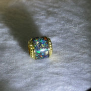 Natural Ammonite Charm in S925 Silver Gold Color for Bracelet / Necklace 2.76g 10.9 by 7.2mm - Huangs Jadeite and Jewelry Pte Ltd