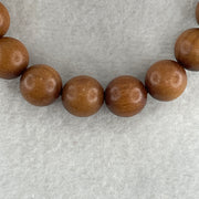 Certified Natural Sandalwood Beads Bracelet 16.42g 16cm 11.8mm 17Beads - Huangs Jadeite and Jewelry Pte Ltd
