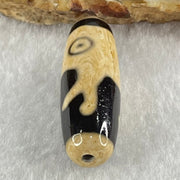 Natural Powerful Tibetan Old Oily Agate Pig Dzi Bead Heavenly Master (Tian Zhu) 猪天珠 9.21g 38.9 by 12.5mm - Huangs Jadeite and Jewelry Pte Ltd