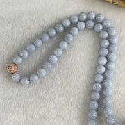Type A Full Lavender Jadeite Beads Necklace 58.26g 66cm 7.0mm 98 Beads - Huangs Jadeite and Jewelry Pte Ltd
