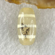 Natural Powerful Tibetan Old Oily Agate 3-Lines Dzi Bead Heavenly Master (Tian Zhu) 三行天诛 3.05g 20.0 by 10.1mm - Huangs Jadeite and Jewelry Pte Ltd