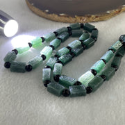 Type A Jelly Blueish Green Jadeite 9 Dragon Double Side Pendant 121.51g 62.8 by 28.9 by 11.5mm - Huangs Jadeite and Jewelry Pte Ltd